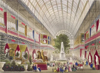 Gran Exposición, 1851: Transepto Sur, del Interior de la Gran Exposición (pub. por Read & Co.)